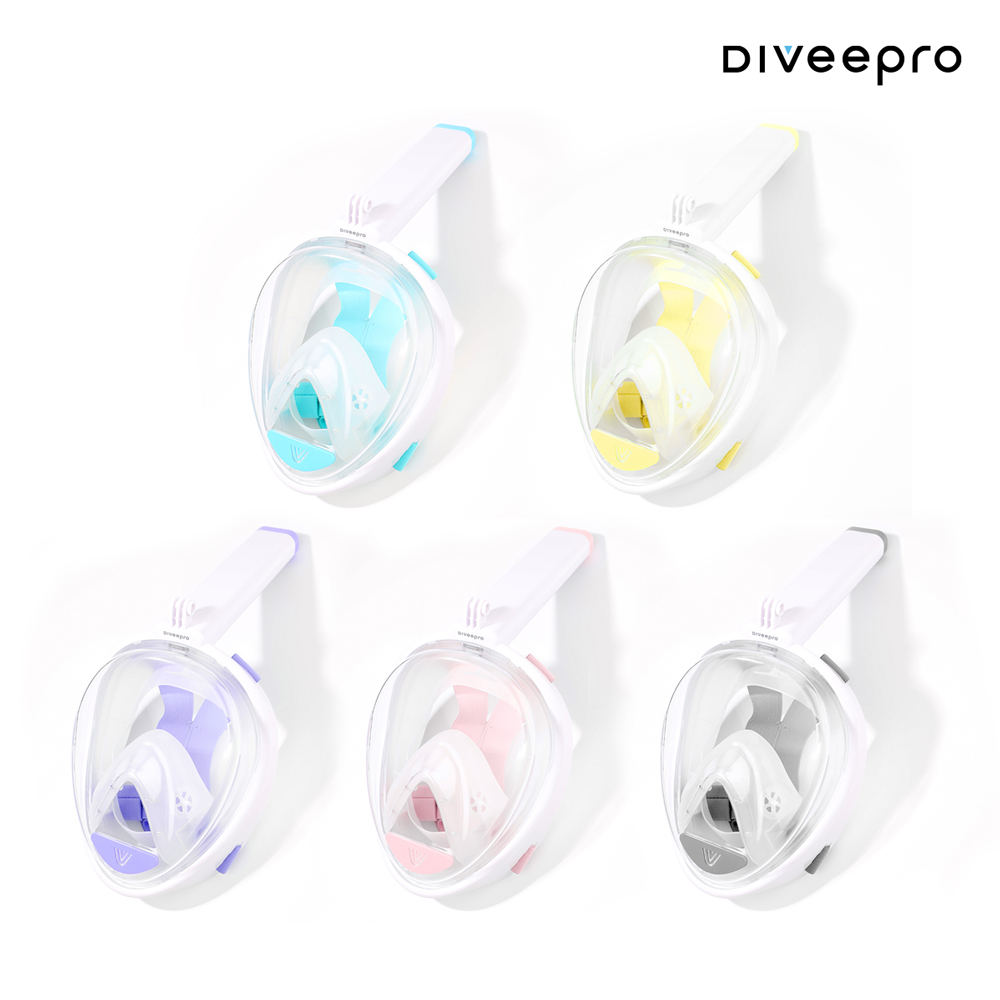 다이비프로 이스케이프 풀페이스 스노쿨링 마스크 물안경 세트