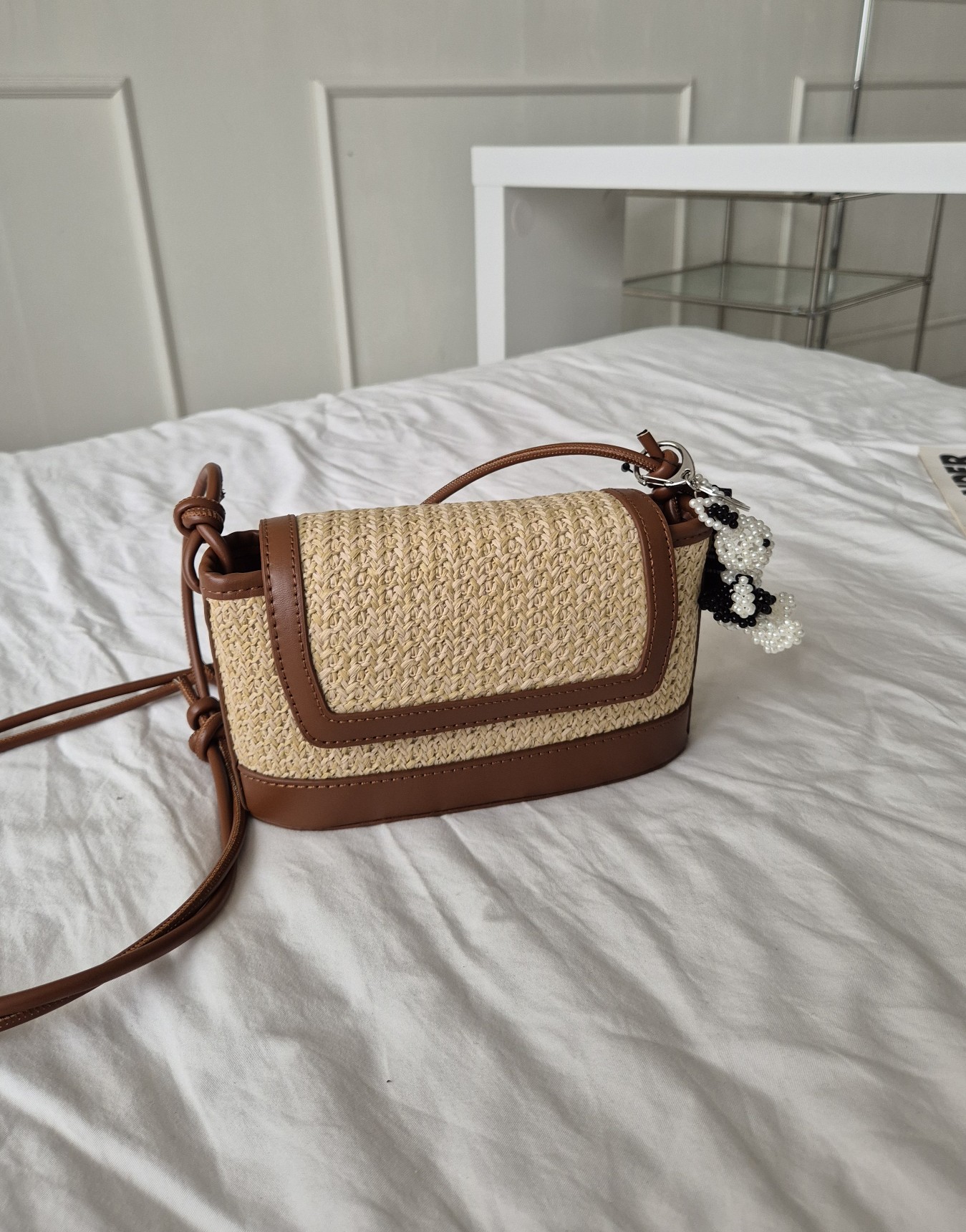 [리햅] 오브레 라탄 미니 크로스백