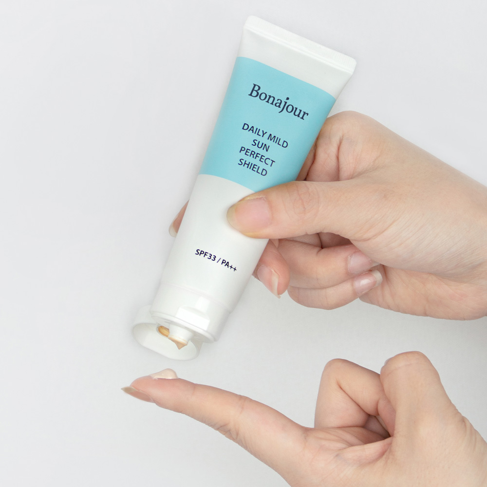 보나쥬르 비건 무기자차 데일리 선크림 / 100% 논나노 민감피부 선케어 35ml - 상세 이미지 2