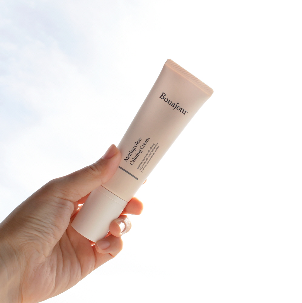 보나쥬르 비건 멜팅 글로우 카밍 크림 / 민감피부 윤광 광채 보습크림 50ml