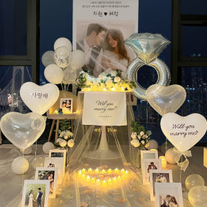 러브헌터 프로포즈 용품 이벤트 세트 풍선 셀프 신혼집 답 결혼 소품업체 ... 실사용 후기 | 효과 있을까? - 상품 이미지 3