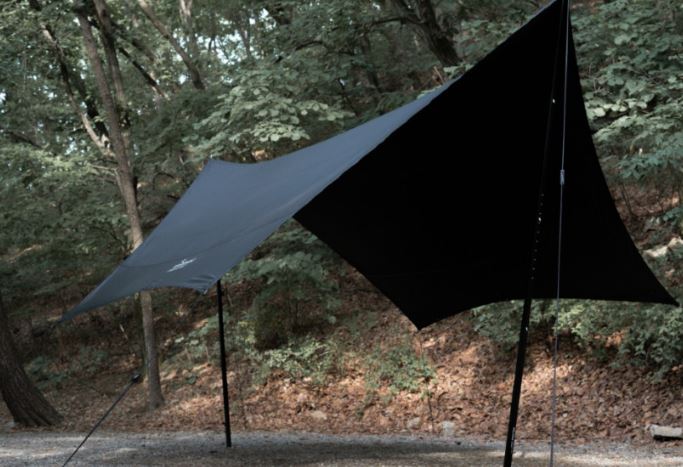 폴라리스 뉴 헥사 타프 블랙코팅 대형 그늘막 블랙