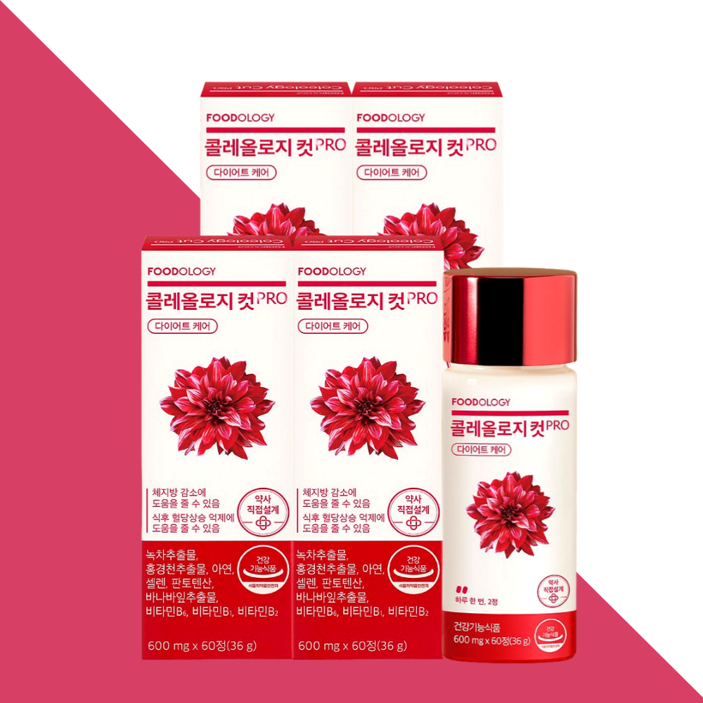 콜레올로지컷 프로PRO 푸드올로지 60정X4박스 - 메인 이미지