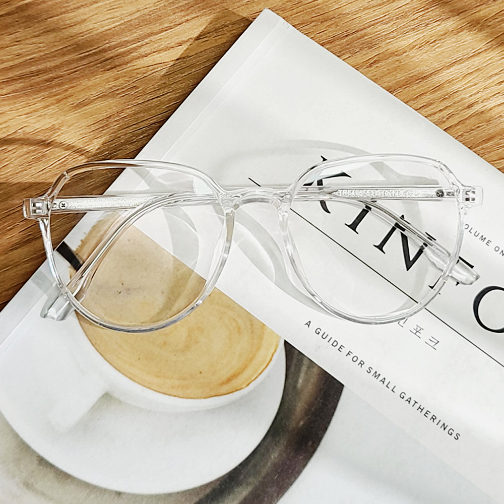 뿔테안경 크리스탈 다각형 빅사이즈 안경테