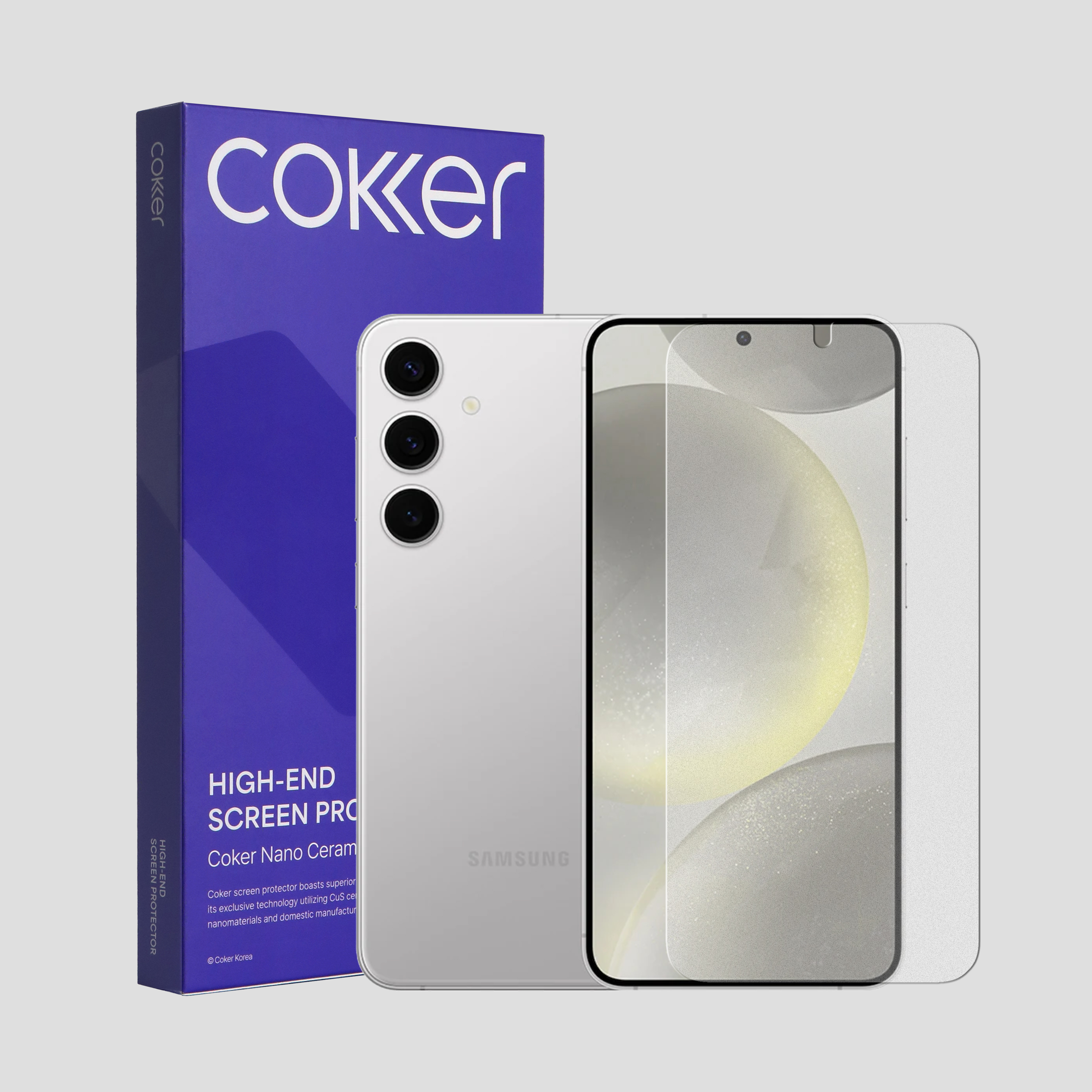 코커 종이질감 갤럭시 S24/S25 시리즈 액정 보호필름 갤럭시S24 플러스, 2매입