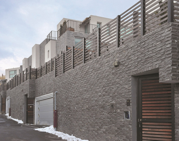 철평석 패널타일 300x70x15T / 하다건재 천연석타일