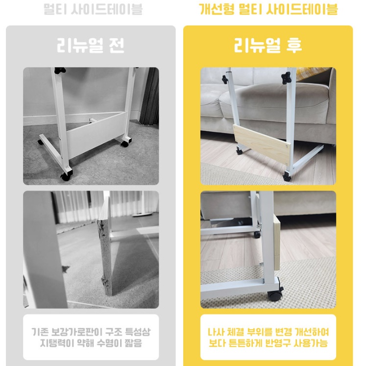 높낮이조절책상 스탠드형 높은 책상 쓰는 서서공부하는책상 - 상세 이미지 3