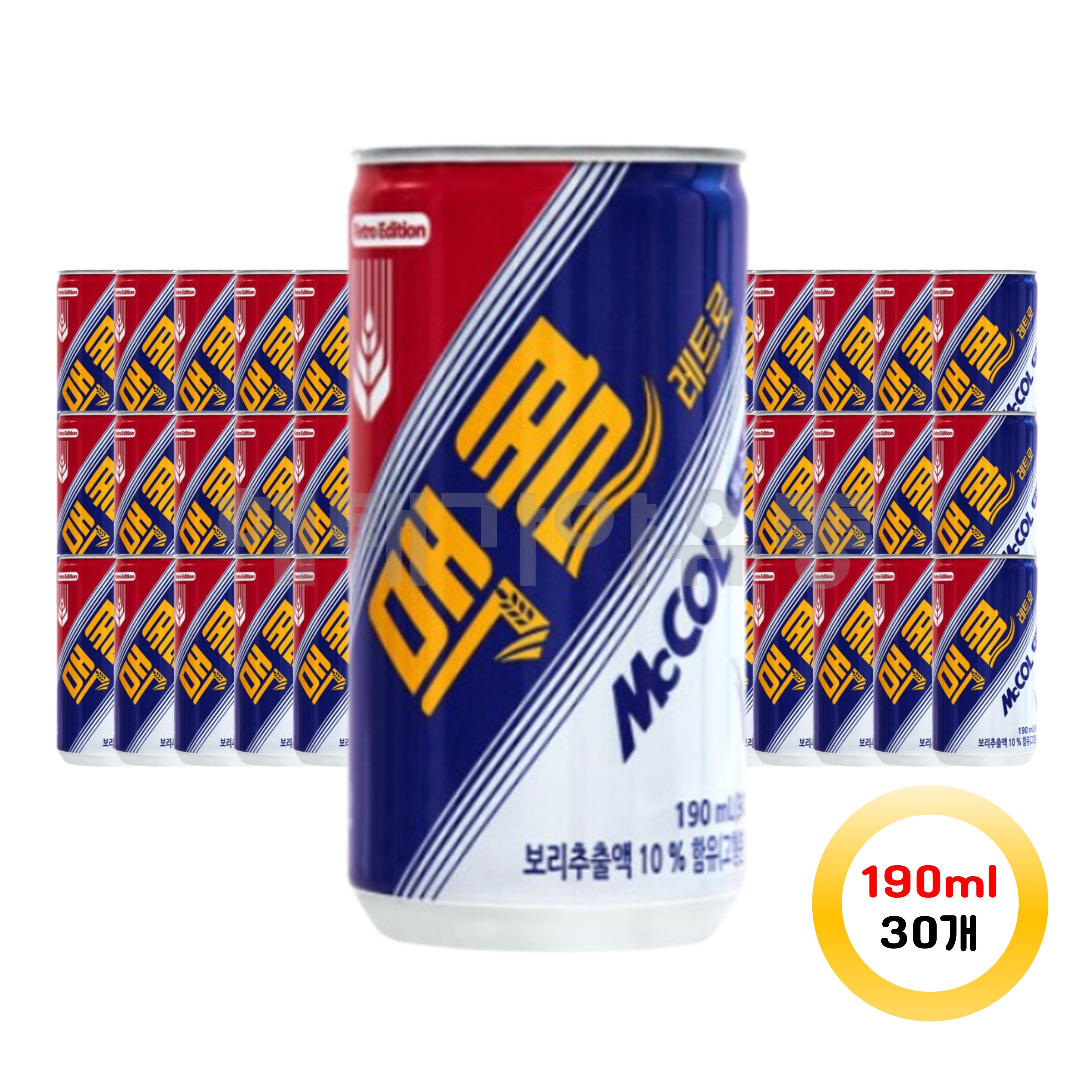 일화 맥콜 190ml 30캔 : 해태가야유통