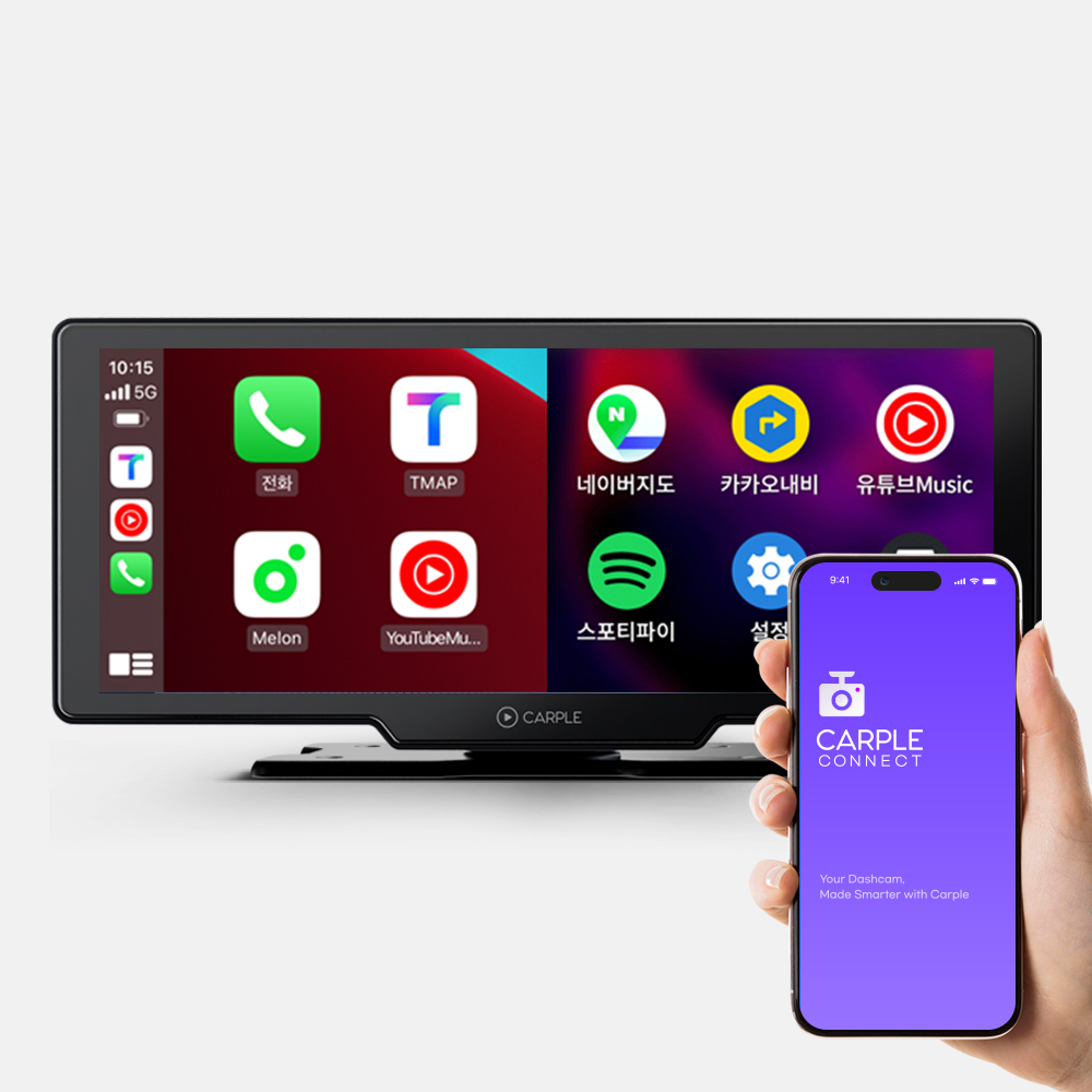 카플 모니터 4K 무선 카플레이 안드로이드 오토 지원 올인원 2년 A/S 64GB
