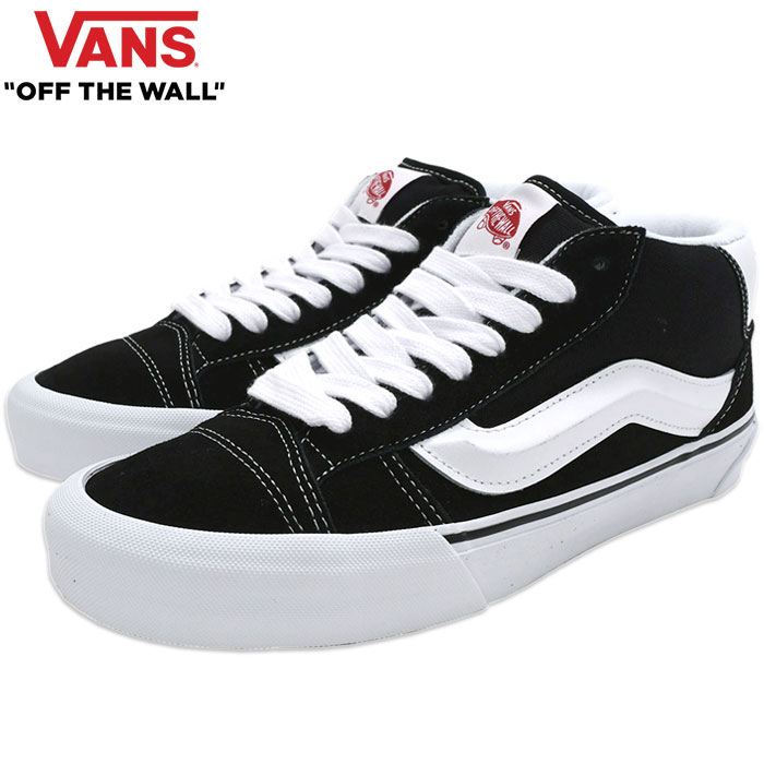 반스 VANS KNU MID 뉴 미드 스니커즈 운동화 VN000CQ95SM 블랙 카키 - 상세 이미지 2