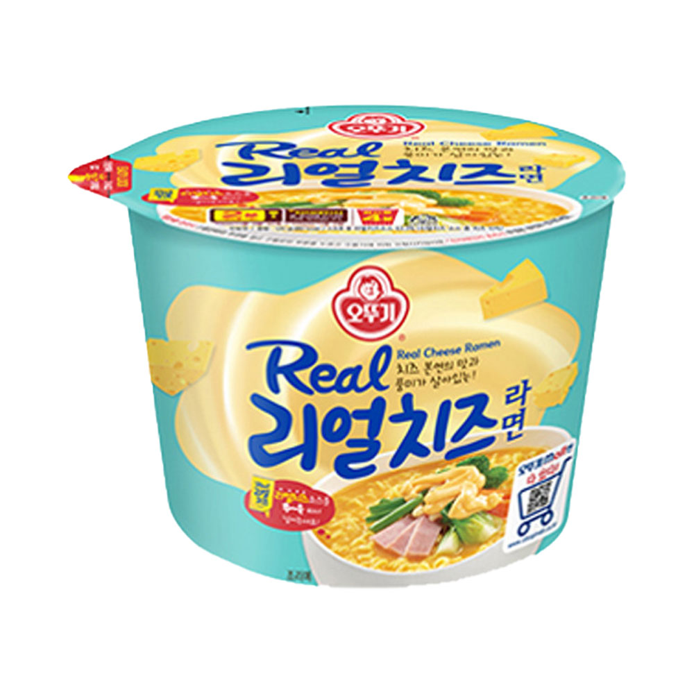 오뚜기 리얼치즈라면 큰컵라면 120g, 1개 - 상품 이미지