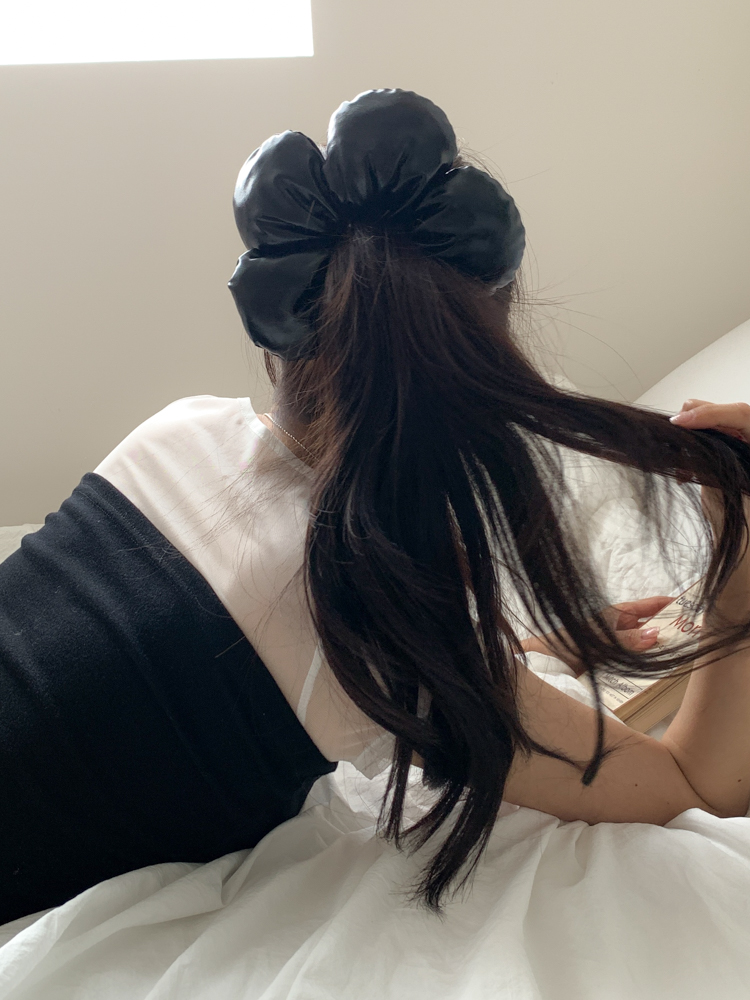 쿠션 플라워 포니테일 헤어 곱창 머리끈 9color 상세 이미지 33