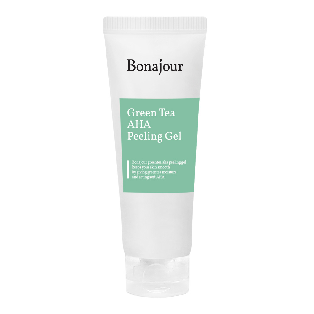 보나쥬르 비건 그린티 AHA 필링젤 / 저자극 목화솜 고마주 각질제거제 150ml - 상세 이미지 5