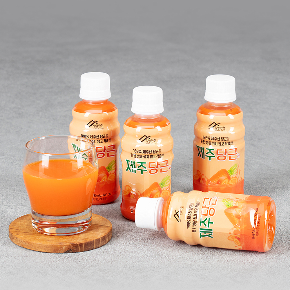 (밀양한천)제주당근 주스 180ml 25개 햇당근