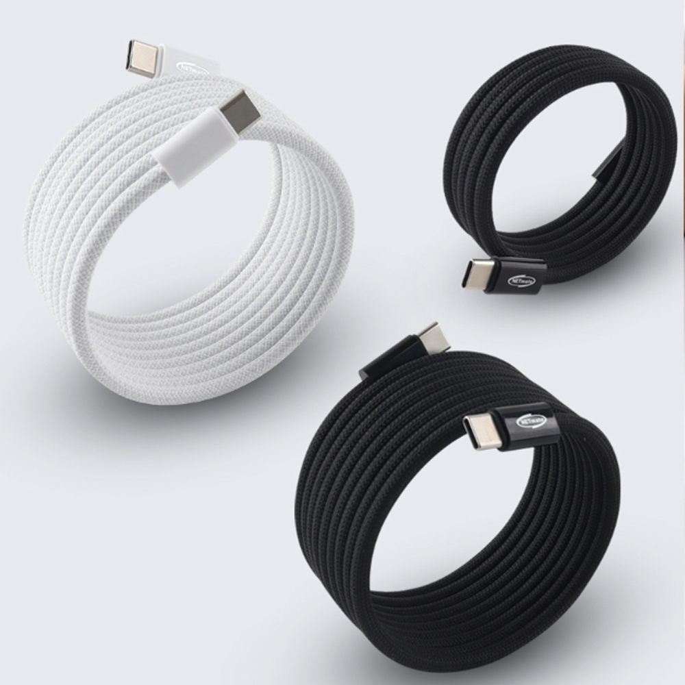 강원전자 넷메이트 USB C타입 초고속 충전 자석 마그네틱 케이블 선정리 1m - 상세 이미지 2