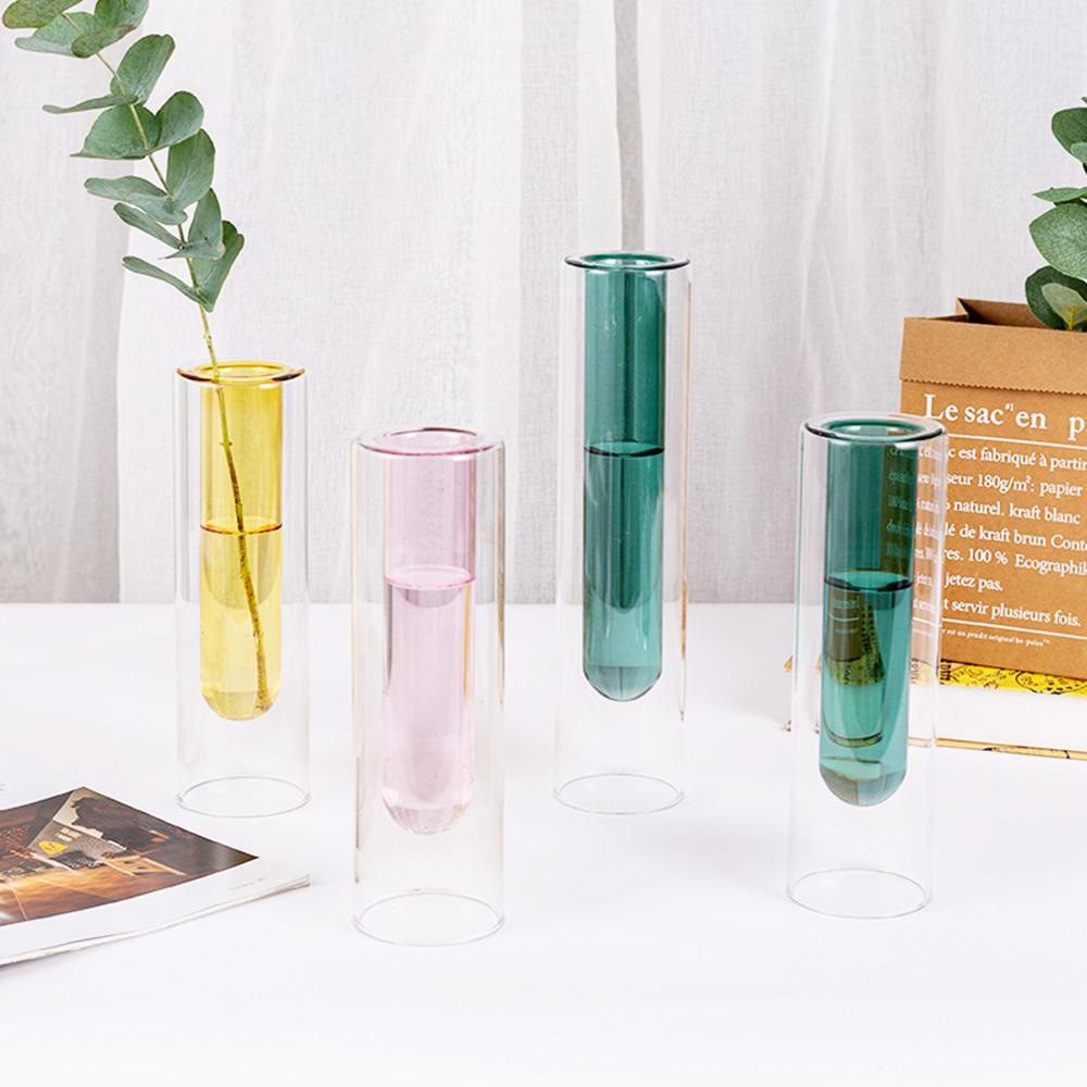 꽃병 유리화병 VASE 빈티지 오브제 유리 꽃 2단 물방울 이미지 7