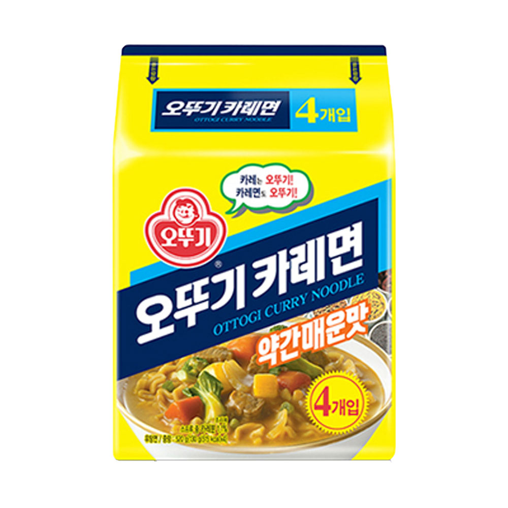 오뚜기 오뚜기카레면 130g, 4개