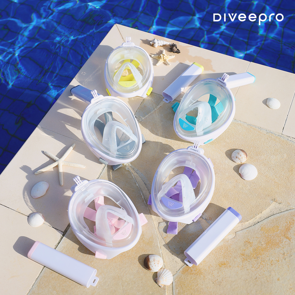 다이비프로 이스케이프 풀페이스 스노쿨링 마스크 물안경 세트