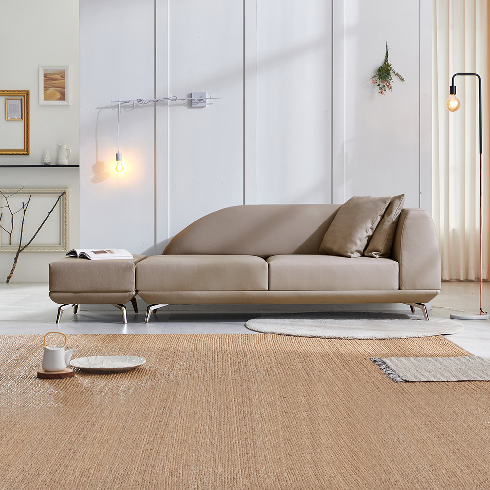 동서가구 코비언 가죽 3인소파(스툴포함) DF921670