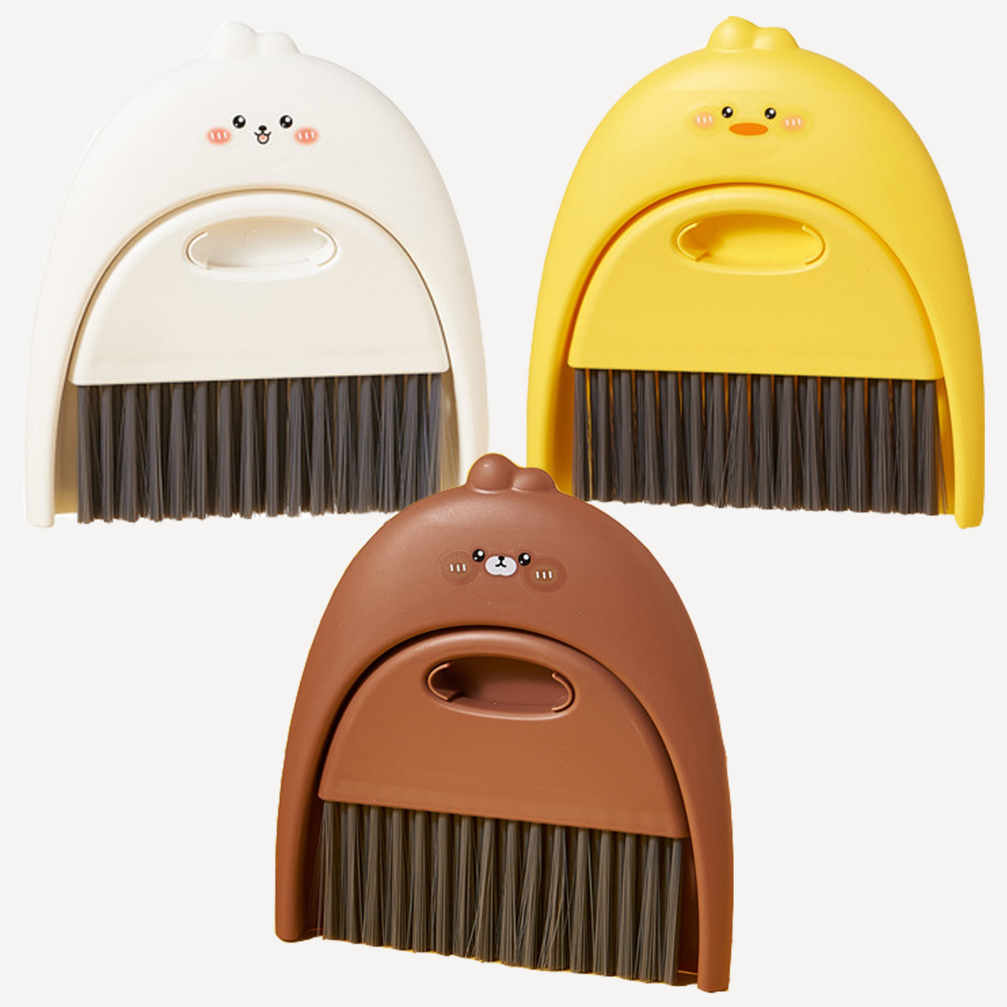 필굿리빙 미니 빗자루 세트 쓰레받기 학교 신학기 준비물 책상 휴대용 쓰레받이 Ver.2 제품 이미지