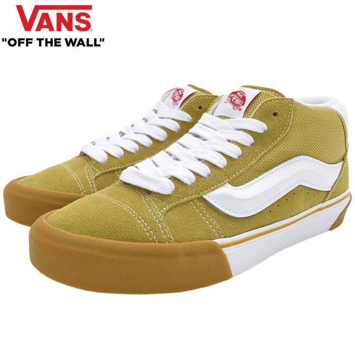 반스 VANS KNU MID 뉴 미드 스니커즈 운동화 VN000CQ95SM 블랙 카키 - 상품 이미지