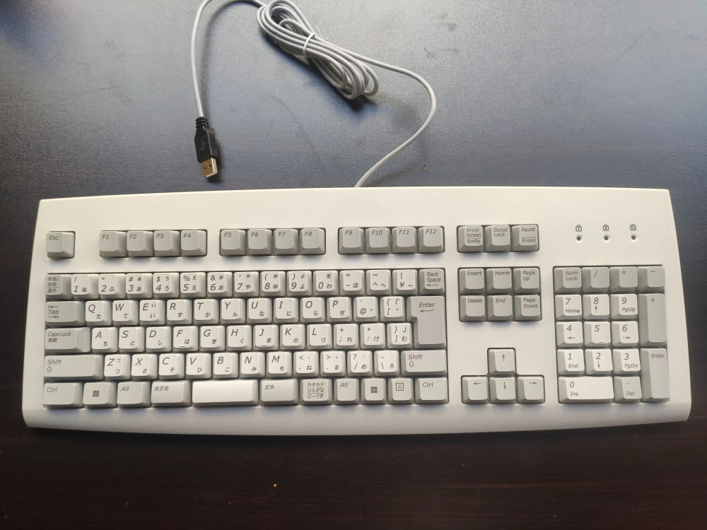 NEC KB-1776 라운드 PS2 KU-1778 레트로 고급 USB 일본어 유선 키보드 - 상품 이미지