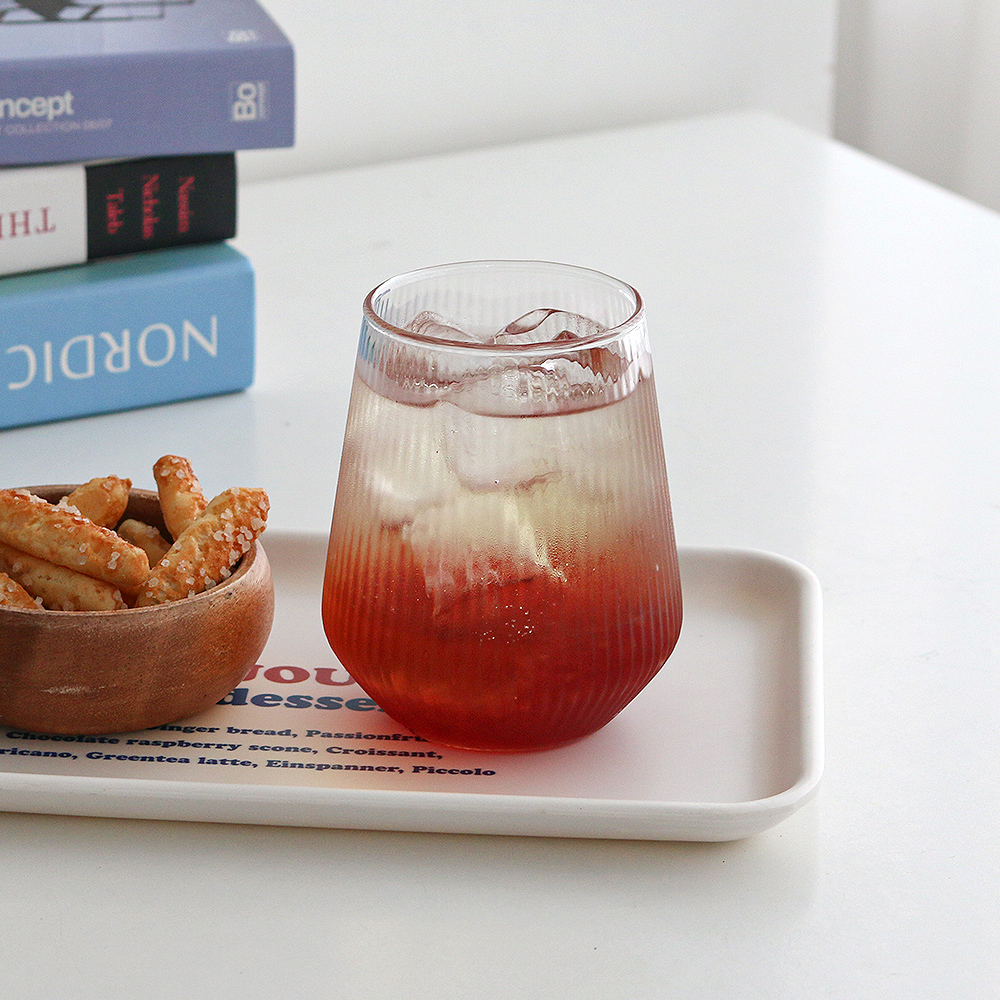 클리어 온더락 글라스 위스키잔 언더락 하이볼잔 내열유리컵 양주잔 예쁜 맥주 칵테일잔 2종