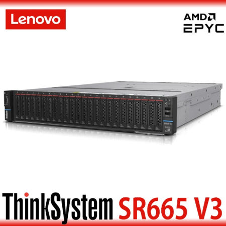 자체제작 ThinkSystem 레노버 SR665 V3 서버 AMD EPYC SP5 GENOA 9224 24C 2.15-2.25GHz 16GB SFF