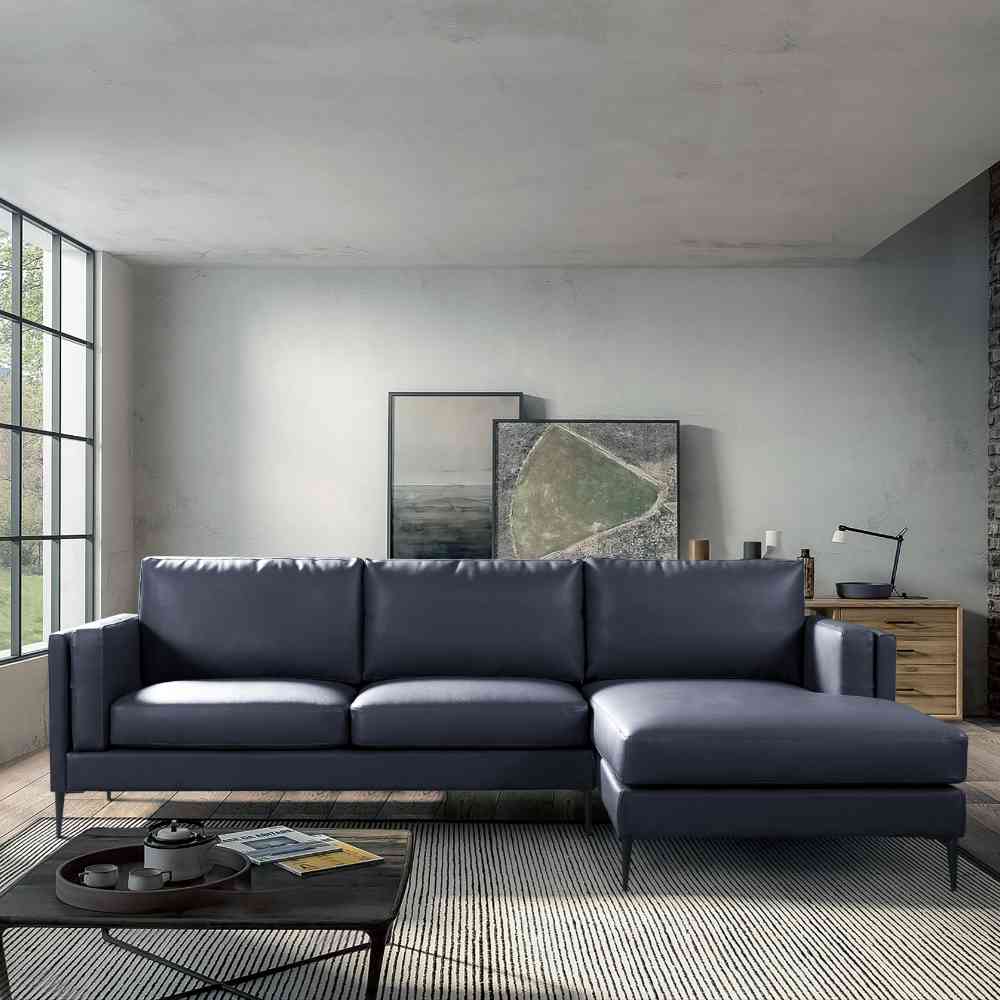 동서가구 네플라 4인 가죽 카우치소파 DF921698