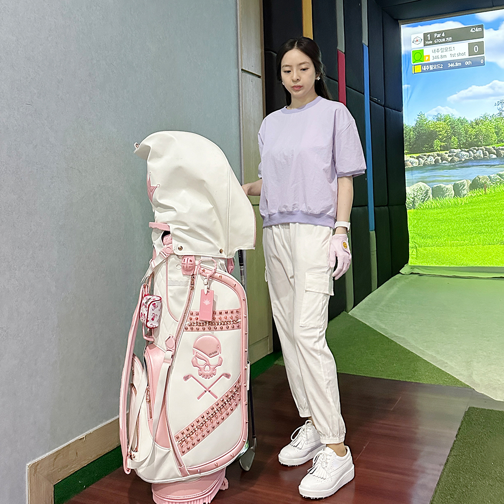 여성골프조거팬츠 여성골프바지 카고 밴딩 스판 가을 겨울 기모 이미지 6