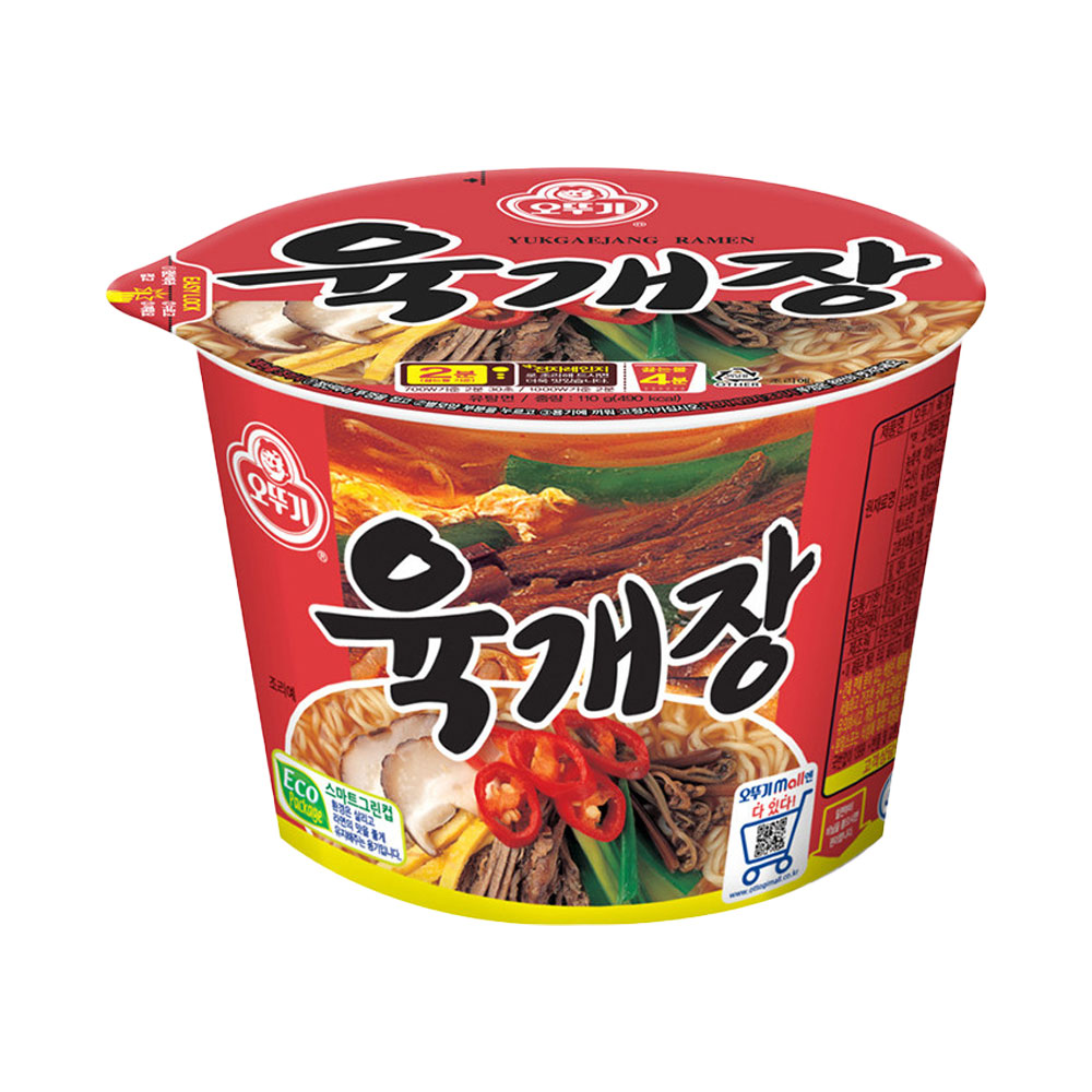 오뚜기 육개장 큰컵라면 110g, 1개 - 상품 이미지