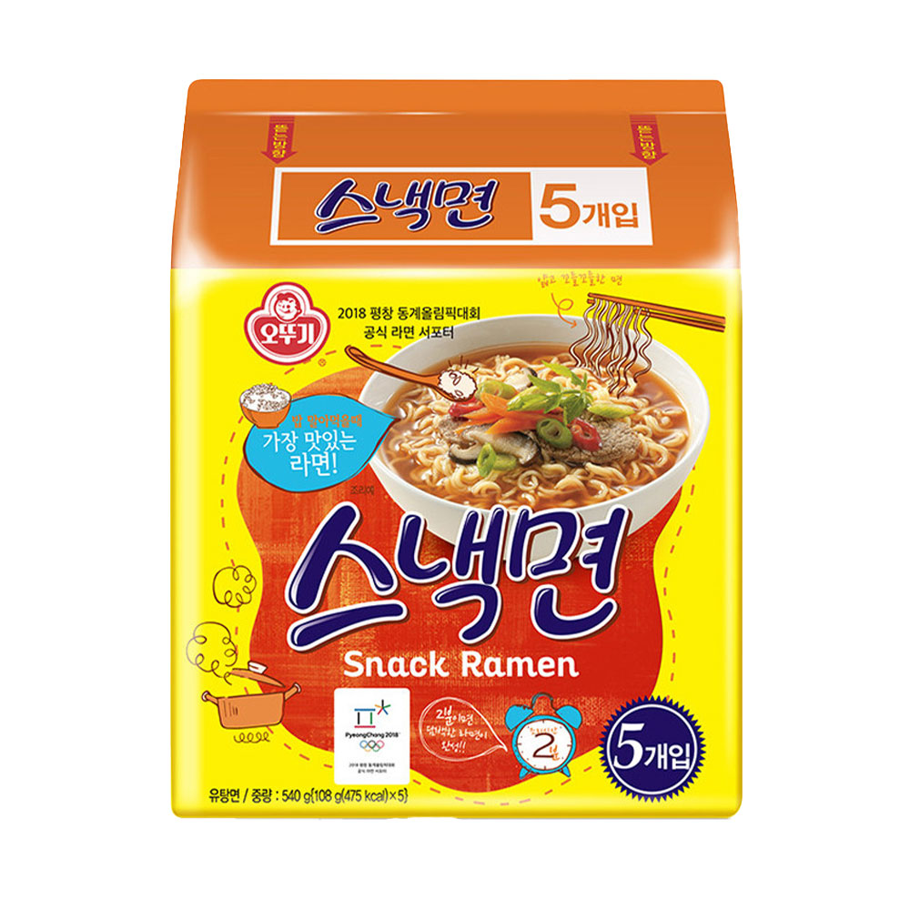 [4개 이상 10% 할인] 오뚜기 스낵면 108g 5개 외 14종