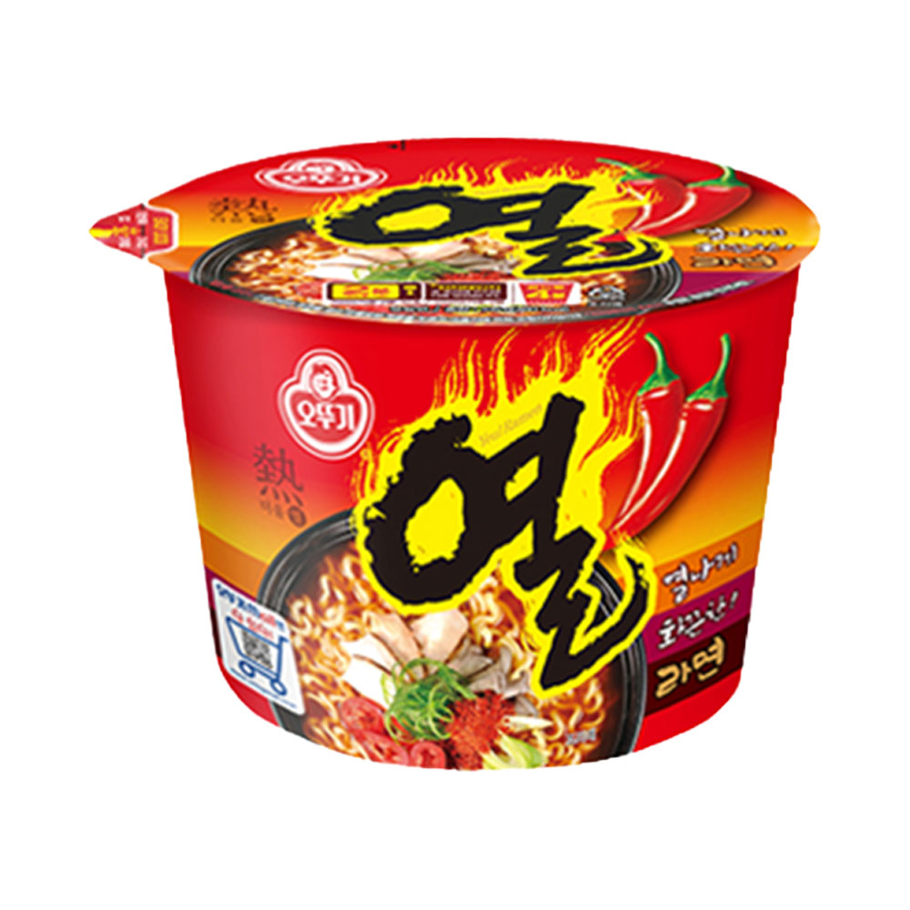 오뚜기 열라면 큰컵라면 105g, 1개
