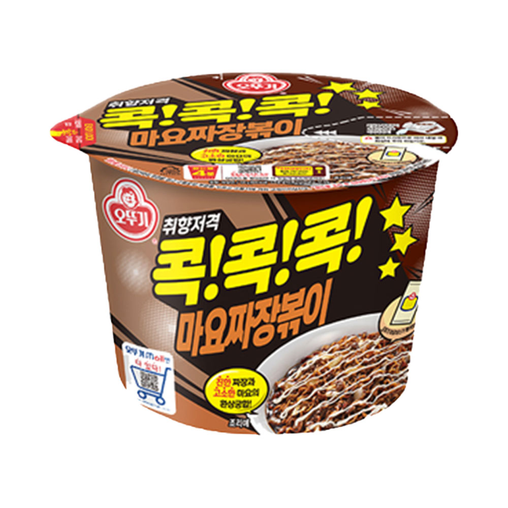 오뚜기 콕콕콕 마요짜장볶이 큰컵라면 130g, 1개 - 상품 이미지