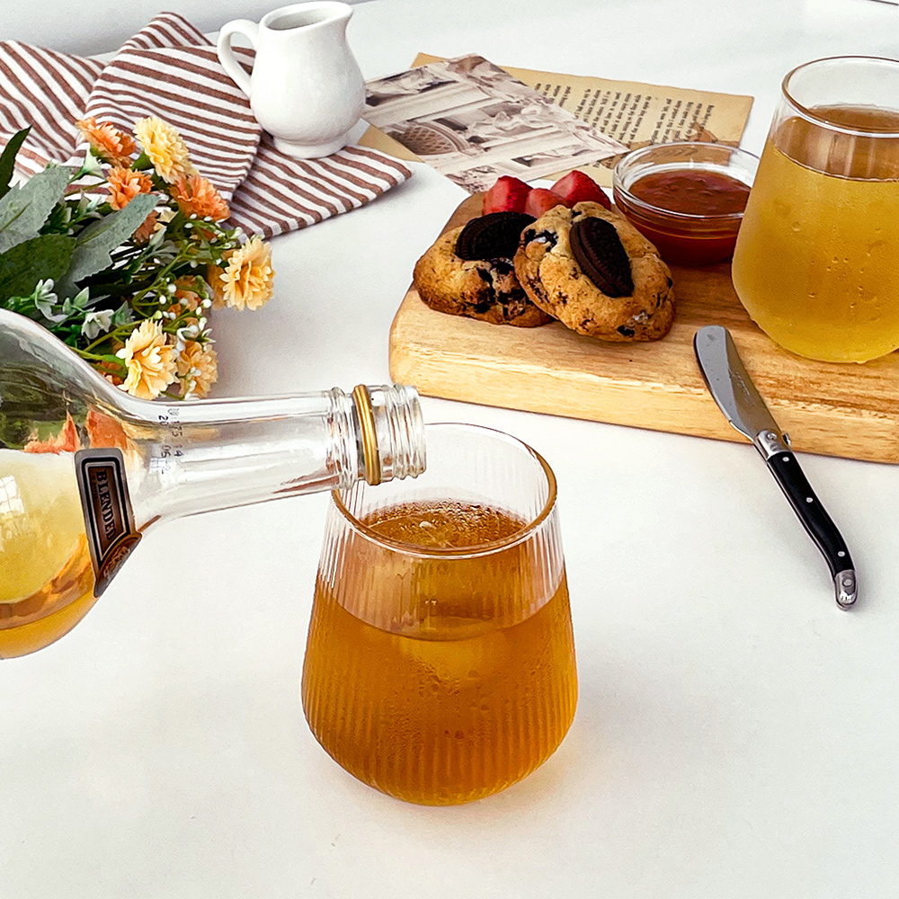 클리어 온더락 글라스 위스키잔 언더락 하이볼잔 내열유리컵 양주잔 예쁜 맥주 칵테일잔 2종