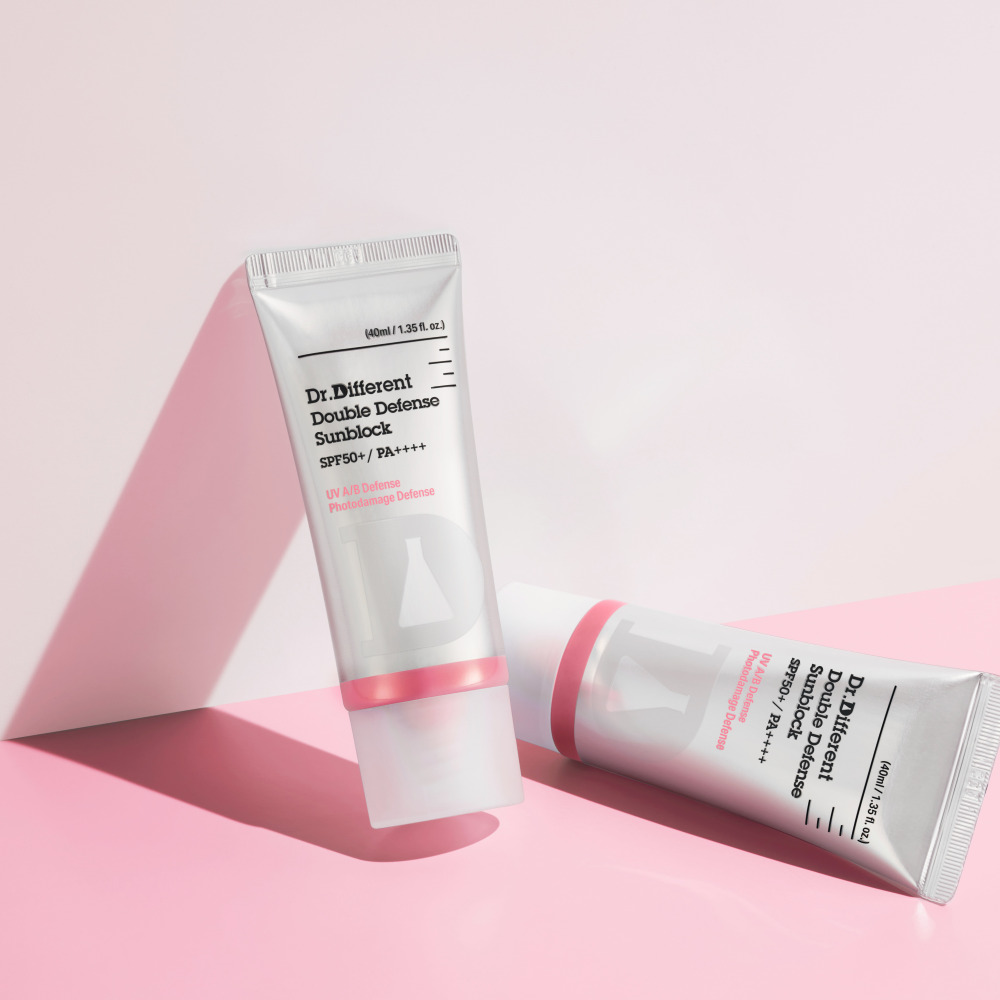 닥터디퍼런트 더블 디펜스 톤업 선크림 40ml/SPF50+ 무기자차 - 상품 이미지
