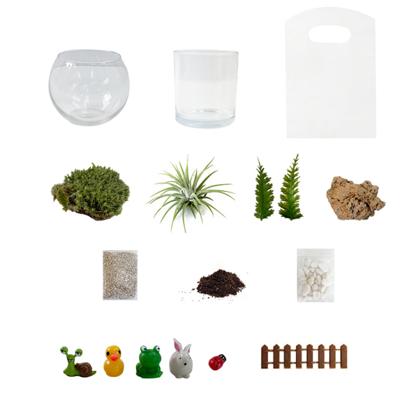 [원예활동] 작은 숲 이끼 비바리움 만들기 - 1인세트 : 토단몰