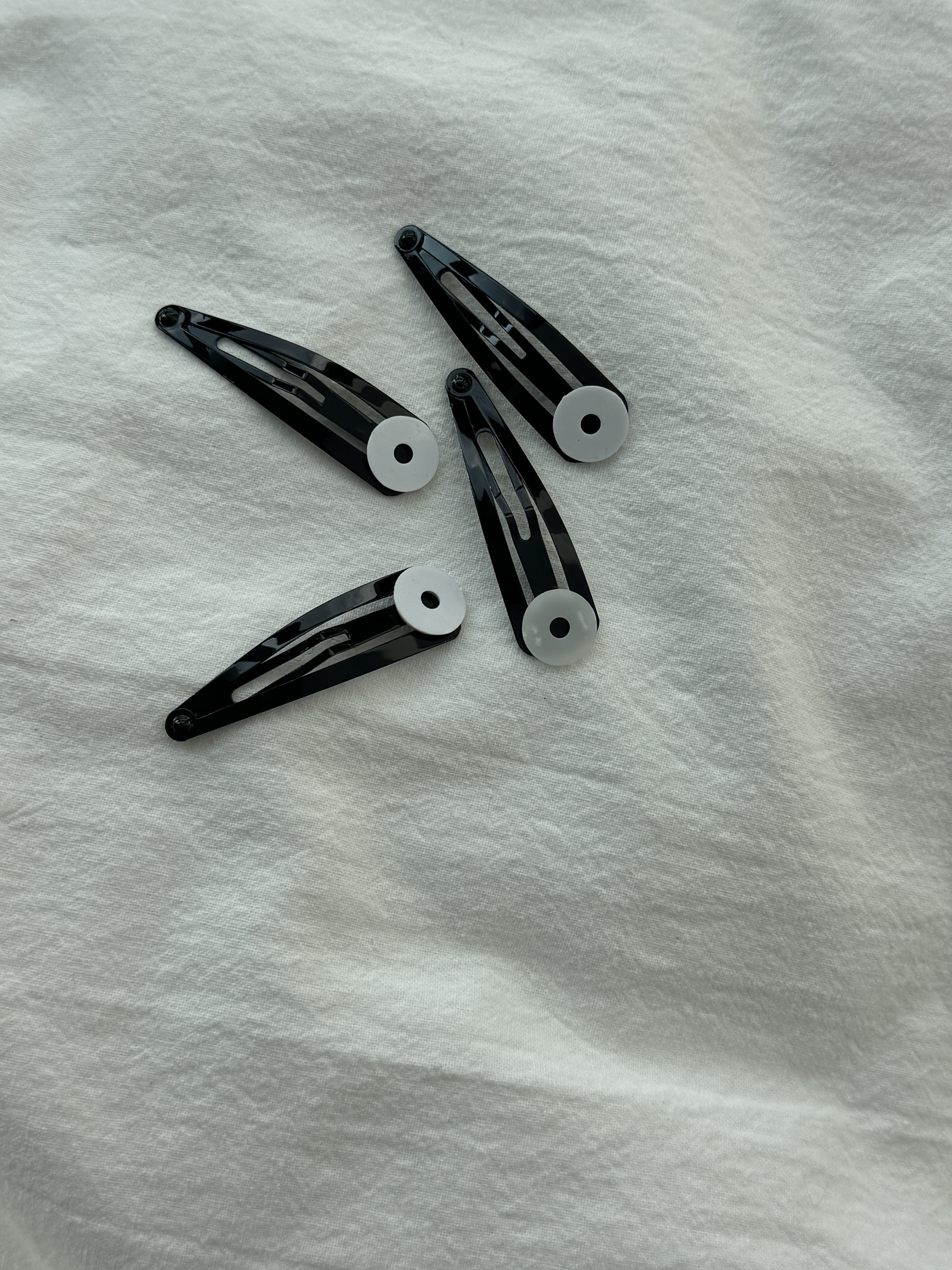 (10개) 5cm 에나멜코팅 단추 똑딱핀 부자재 머리핀 헤어핀 B00000014 이미지 2