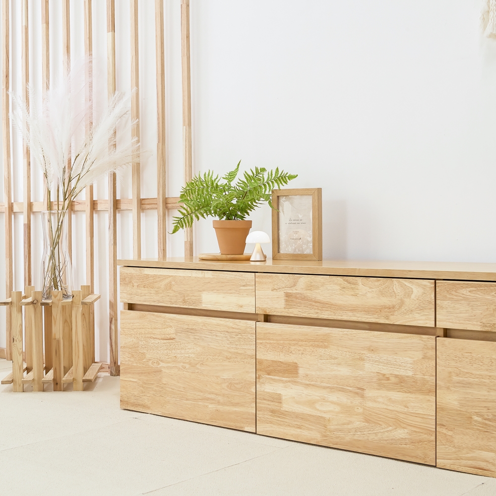 바젠트 원목 85인치 75인치 티비장 TV다이서랍장 낮은 거실장