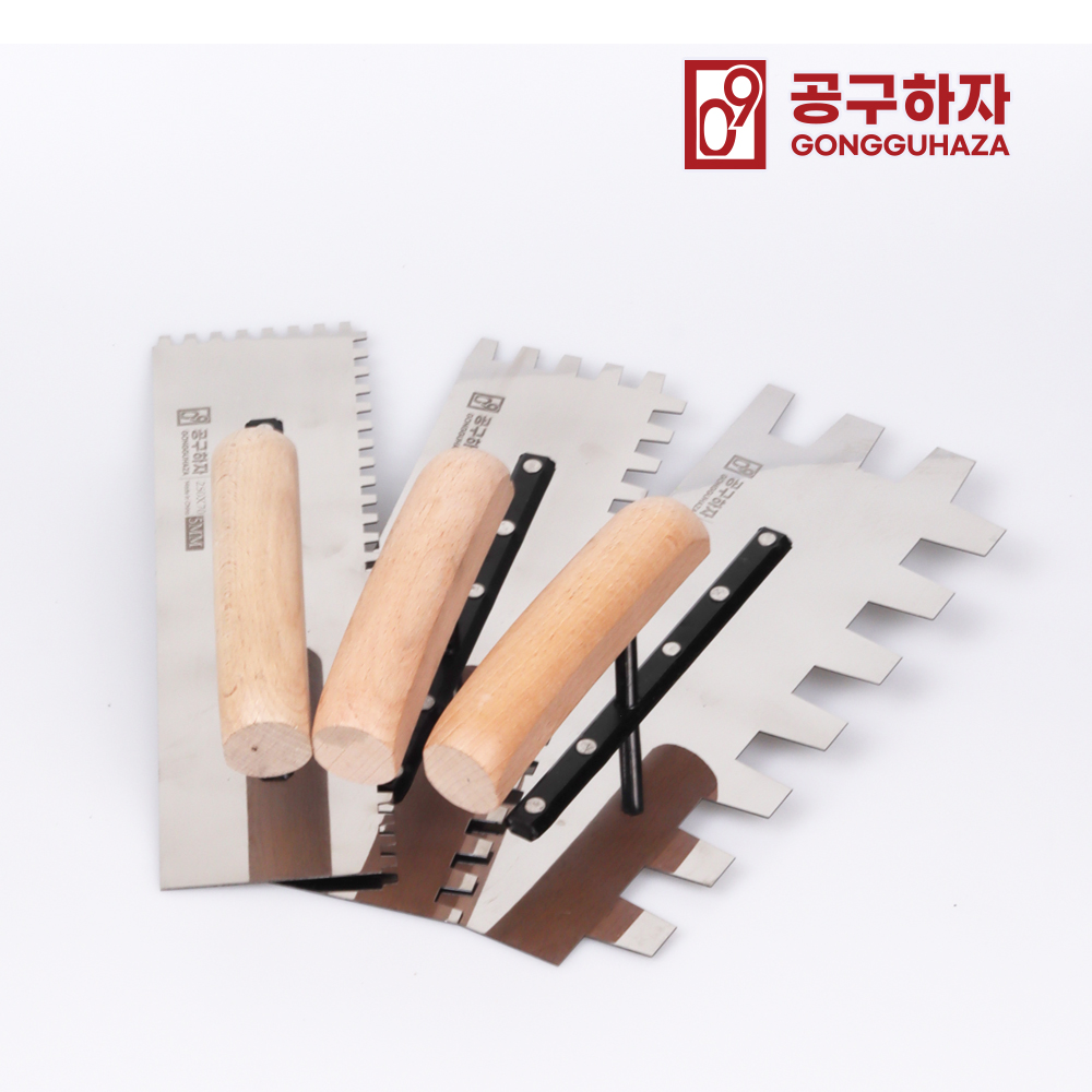 공구하자 타일 고대 흙손 미장칼 톱니 270mm - 상세 이미지 3
