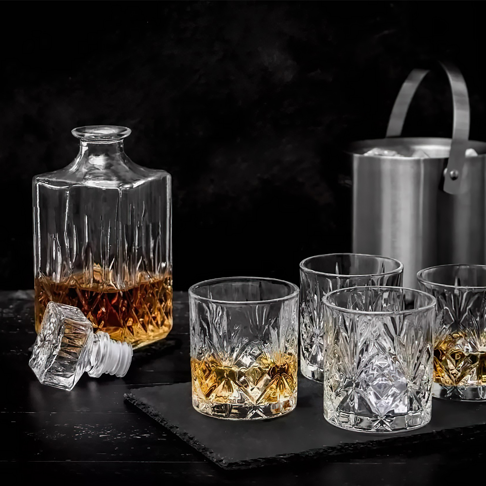 RCR 크리스탈 위스키잔 고급 술잔 선물세트 6P 310ml, 6개, 멜로디아 언더락잔