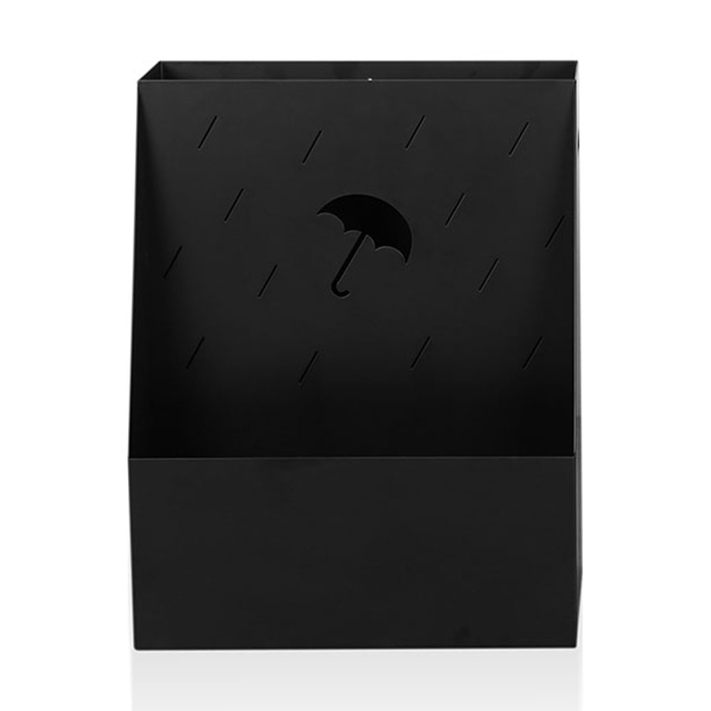 에코프랜 우산꽂이 대용량 블랙 1개 업소용 카페 인테리어 디자인 철제 우산 걸이 정리 보관함 정리함