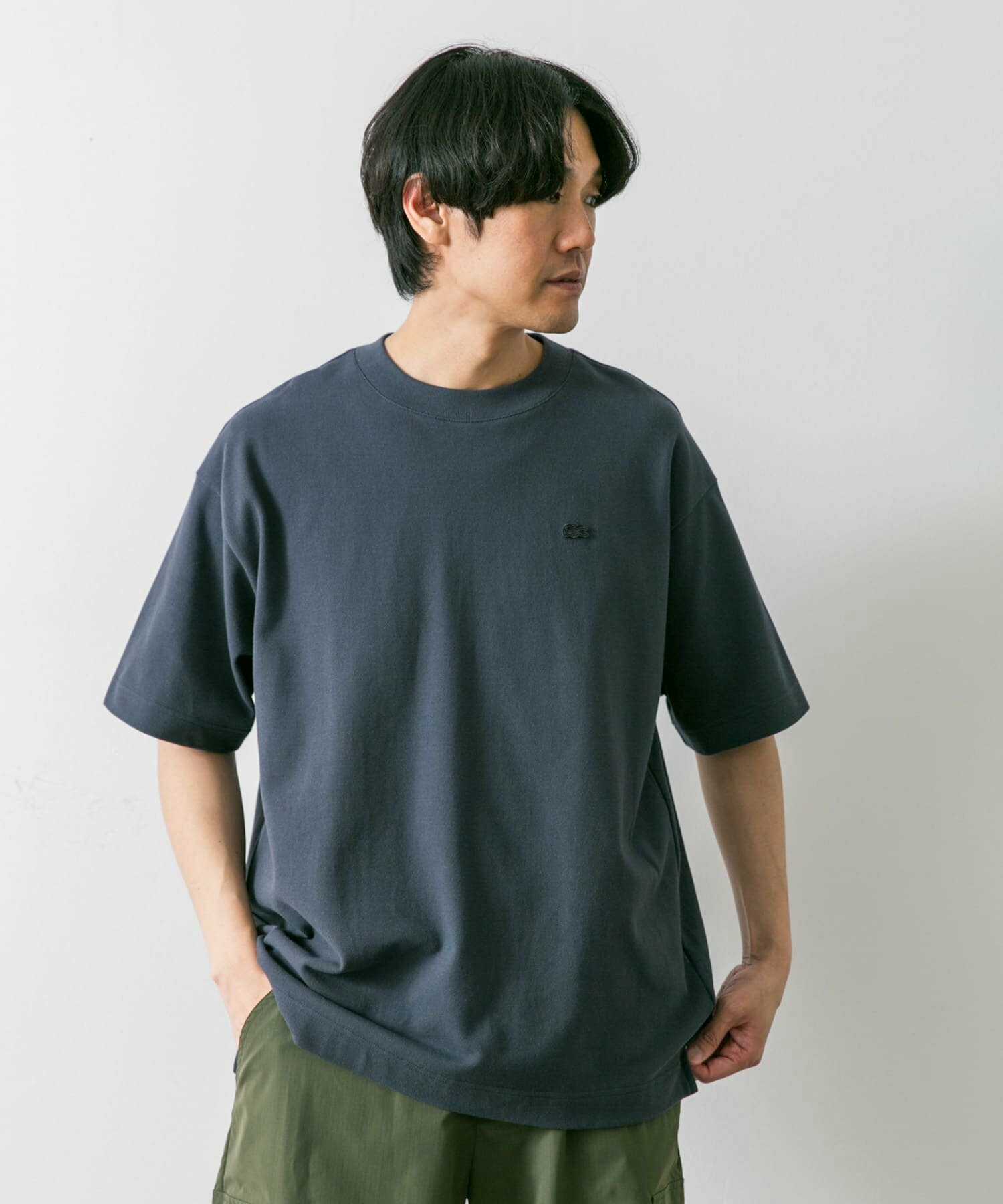 라코스테 LACOSTE x DOORS 모스 스티치 남성 반팔 티셔츠 4컬러 - 상세 이미지 4