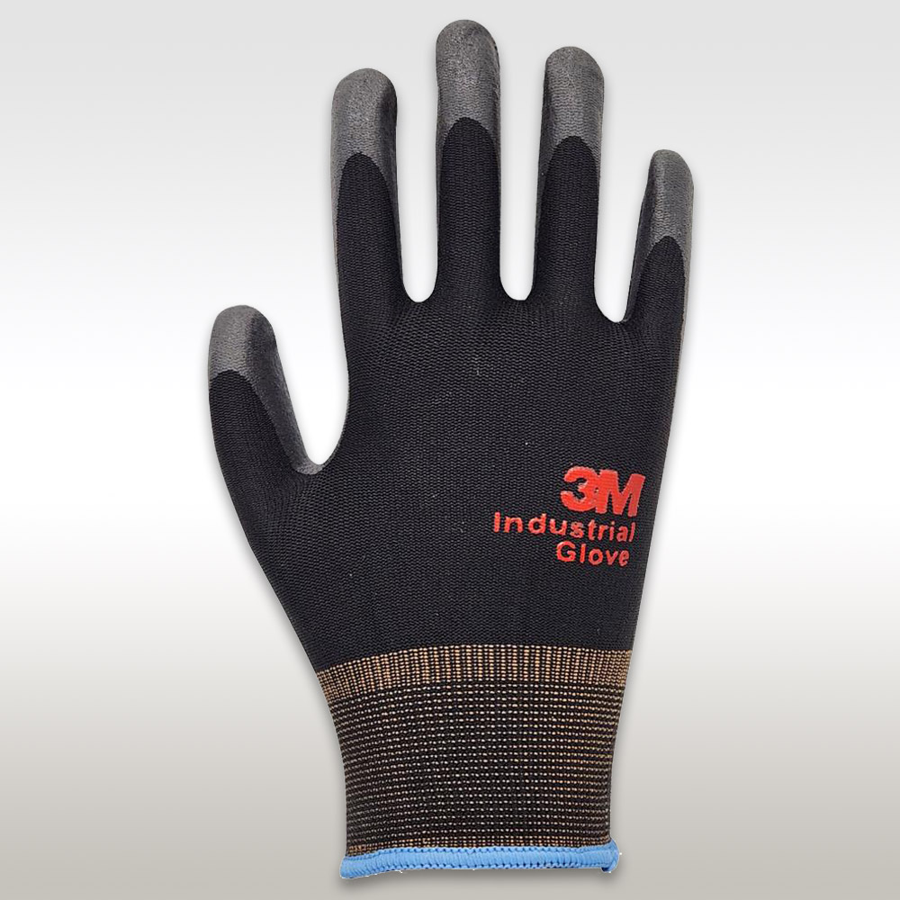 3M NBR폼코팅장갑 다목적글로브 10조 회색 S 안전장갑