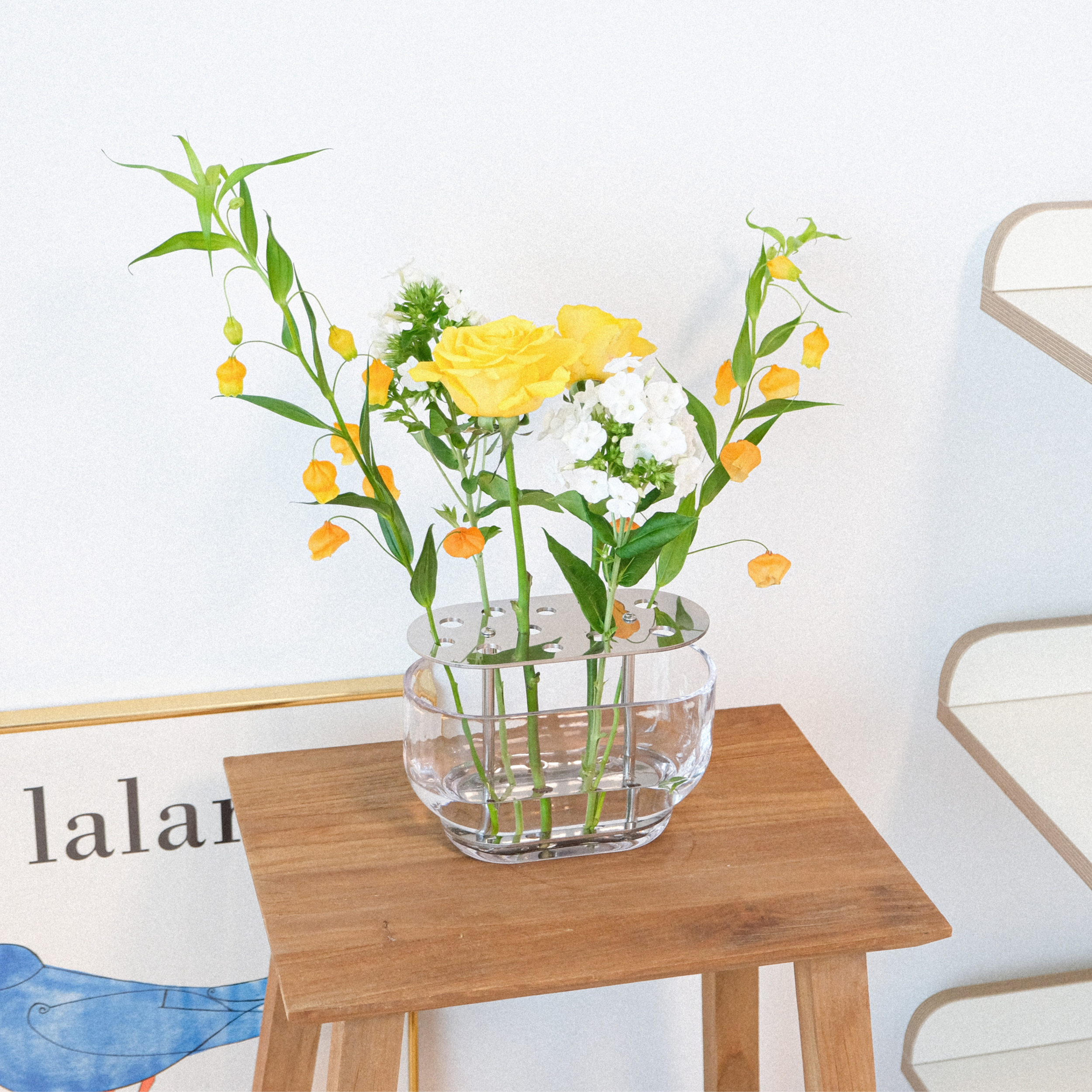 네르하 이케바나 화병 이케바나롱 대형 유리 꽃꽂이 화병 꽃병