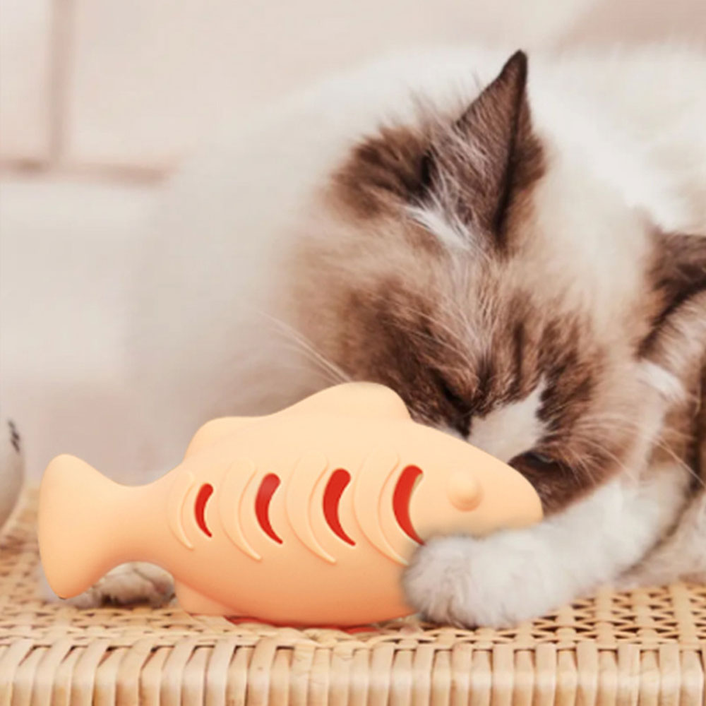 크레용펫 고양이 장난감 실리콘 물고기 - 상세 이미지 2