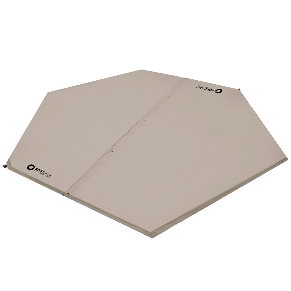 로티캠프 육각 캠핑 자충 에어 매트 휴대용 텐트 매트리스 L, 3cm, 탄