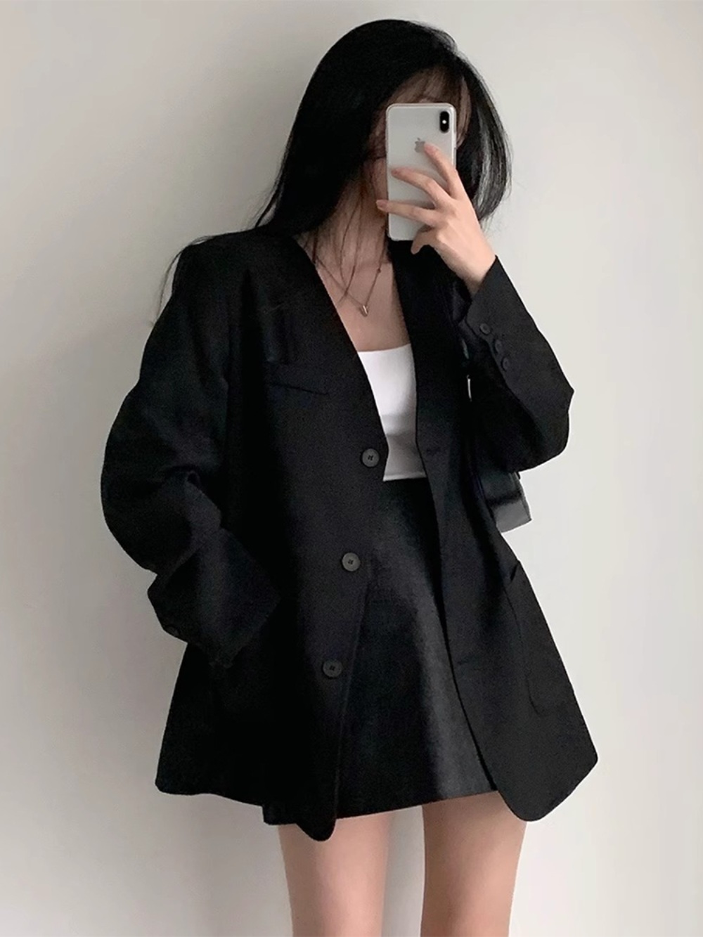 용감무쌍용수정 51회 엄현경 자켓 모직 용수정 모던한 V넥 의상 옷 패션 - 상세 이미지 5