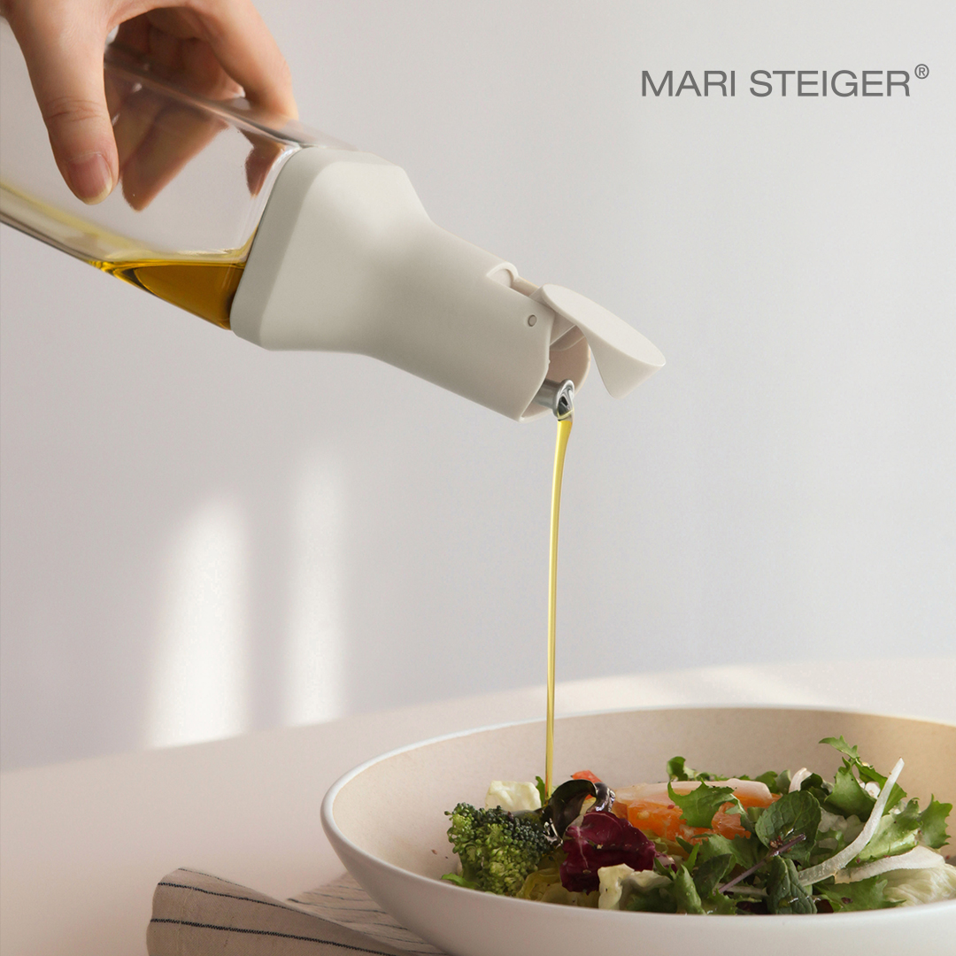 사각 유리 오일병 자동오픈 디스펜서 양념 소스병 500mL (+네임 스티커) - 상품 이미지