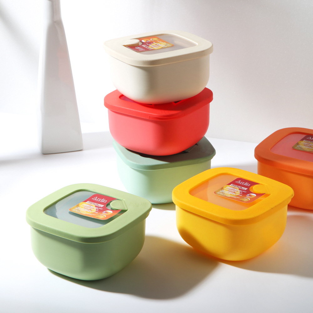 아르딘 시에로 국팩 냉동실보관 밀폐 소분용기 찬통 / 정사각 600ml - 상품 이미지